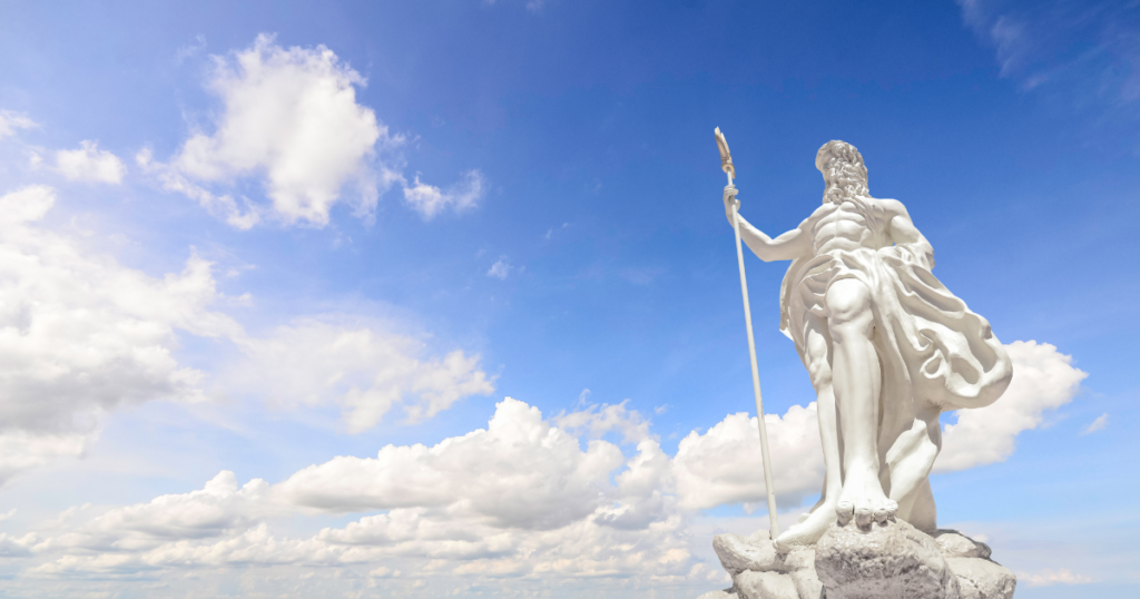 Ilustração de Zeus. Fonte: Canva.