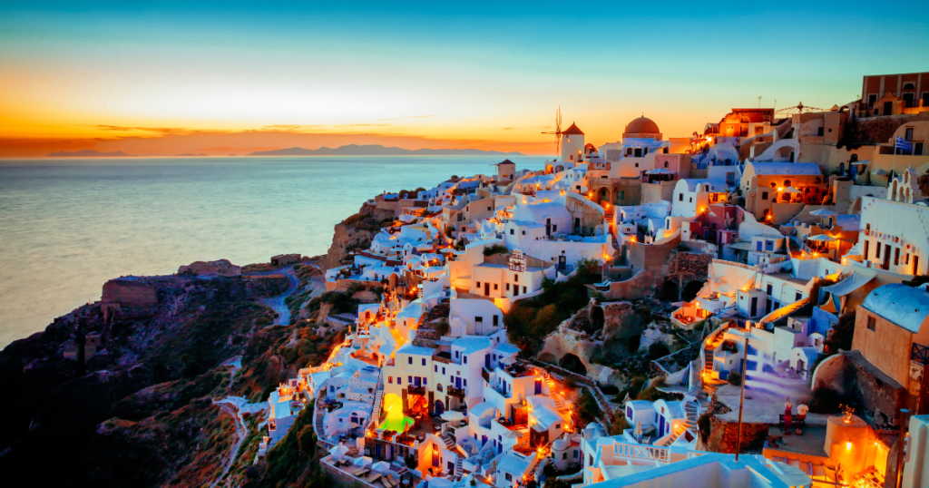 Ilha de Santorini. Fonte: Canva.