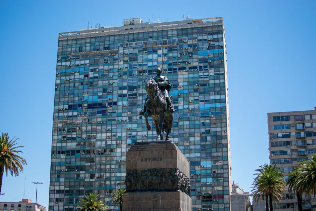 Plaza Independencia em Montevidéu, no Uruguai.
