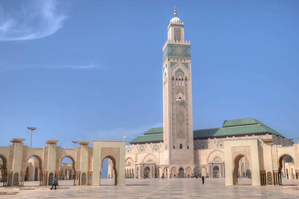 Visite Casablanca, em Marrocos.