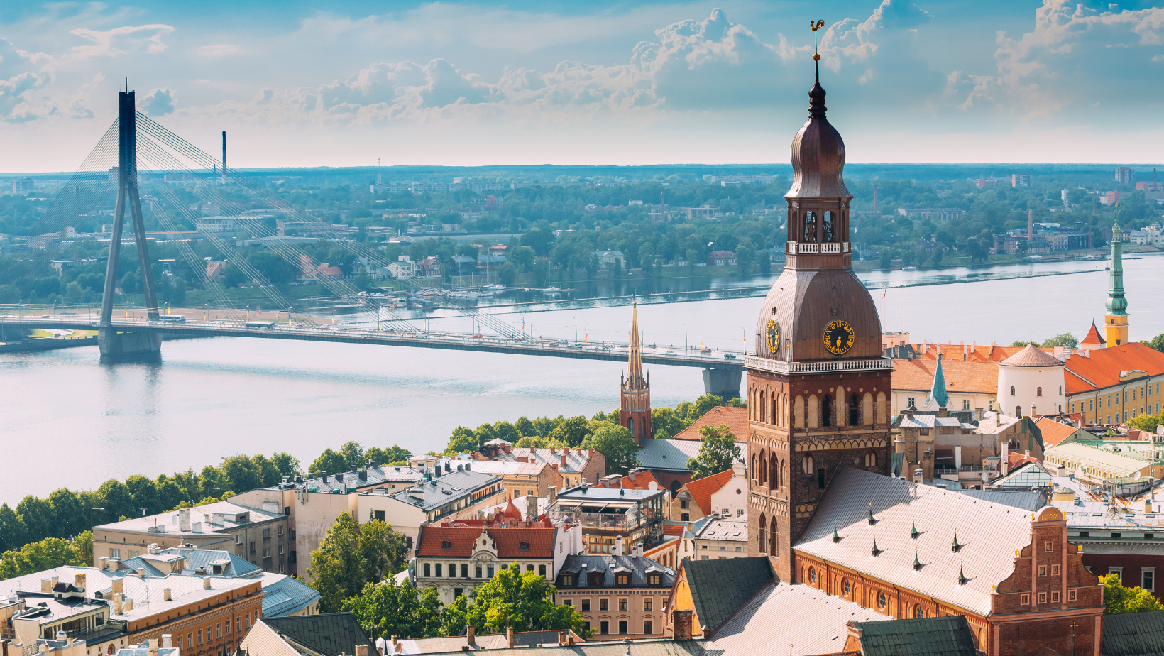 Riga, capital da Letônia.